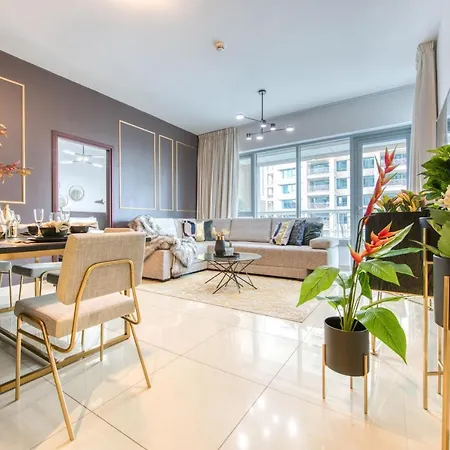 Maison Privee - Radiant Urban Retreat With Iconic Burj Khalifa Vws Дубай Экстерьер фото